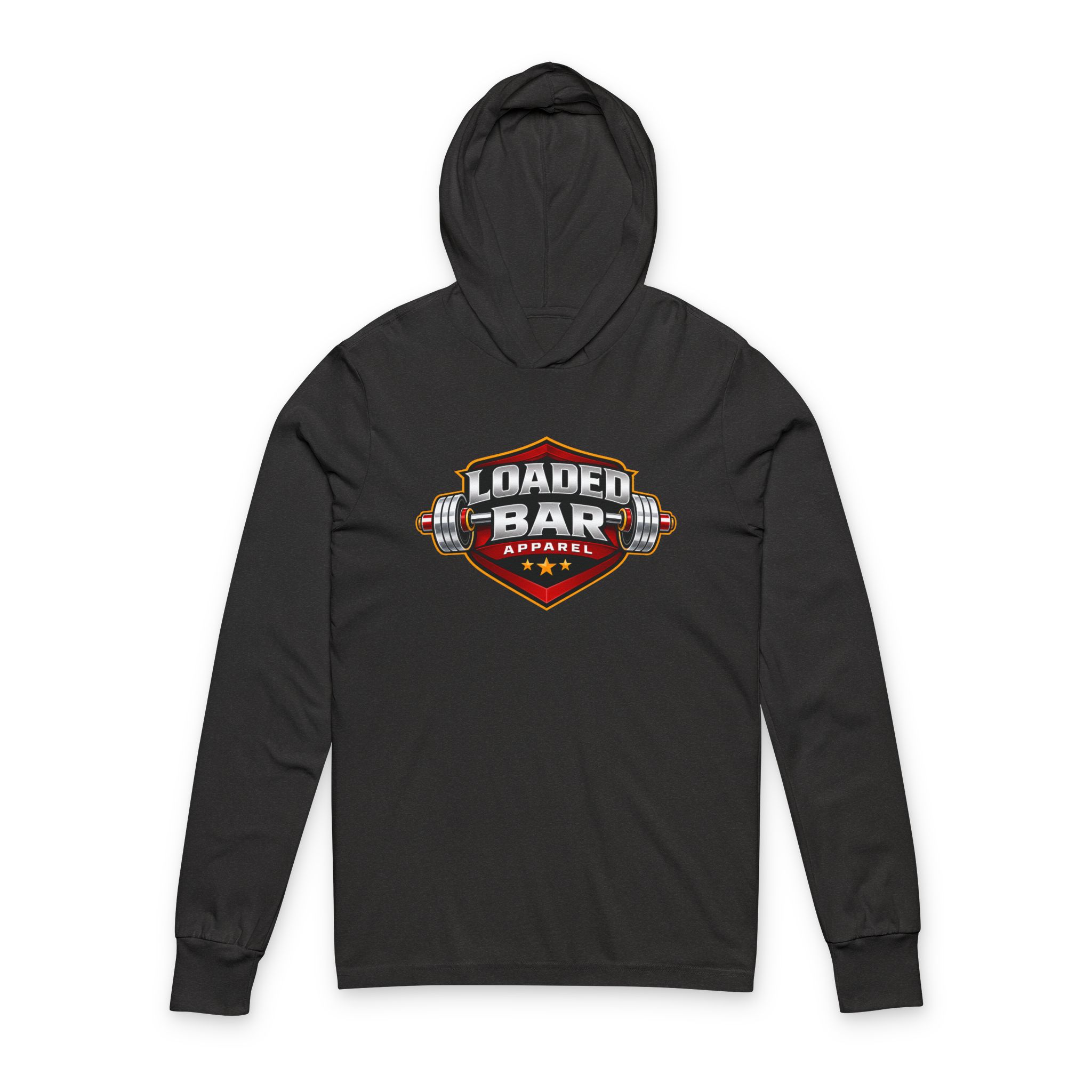 Loaded Bar Apparel Logo Hoodie Tee | Weightlifting Fitness Apparel - Image 5