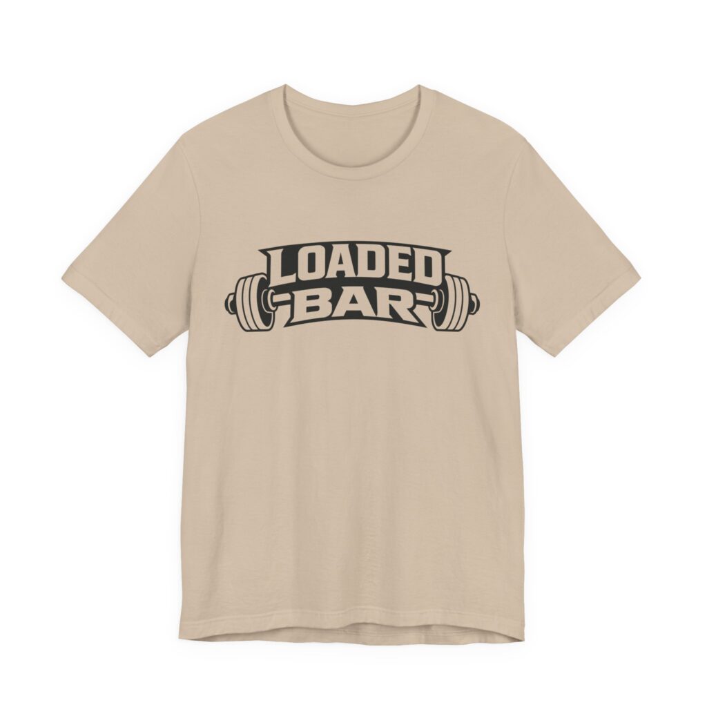 Loaded Bar barbell graphic Tee | Fitness weightlifting gym shirt