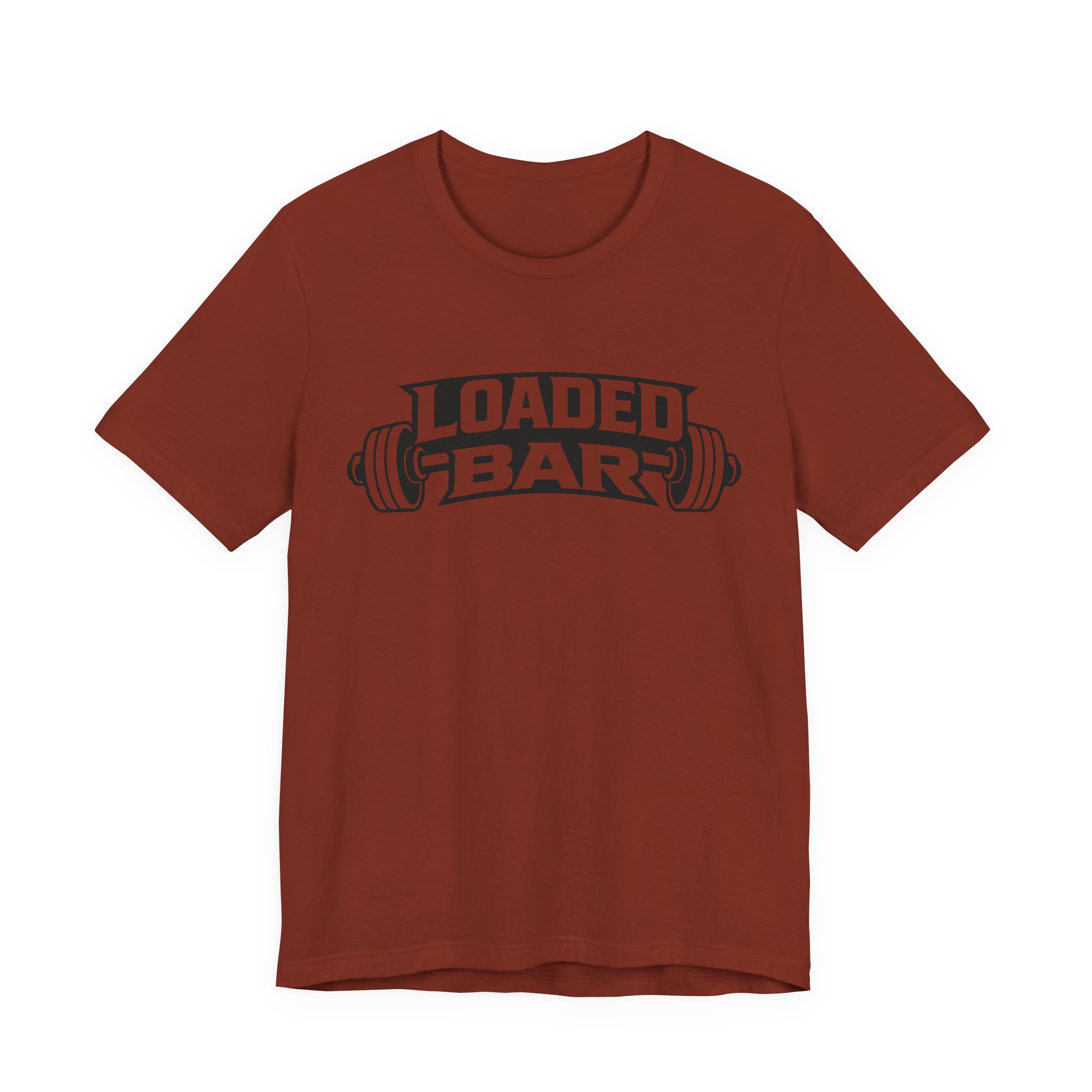 Loaded Bar barbell graphic Tee | Fitness weightlifting gym shirt - Image 11