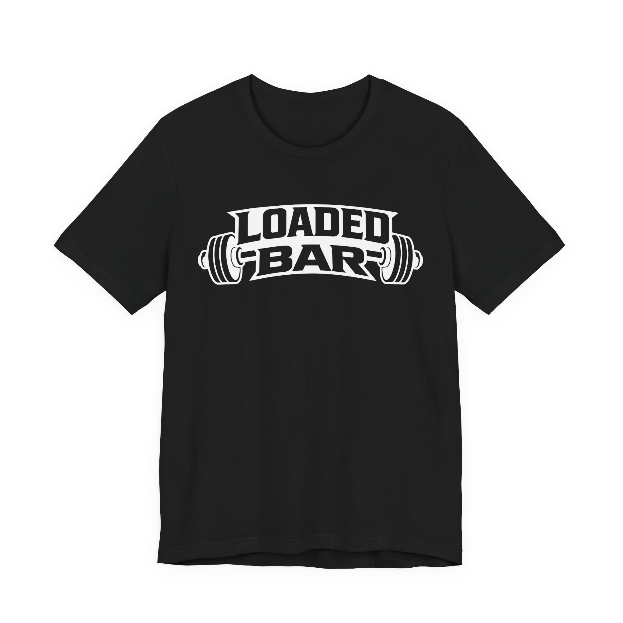 Loaded Bar barbell graphic Tee | Fitness weightlifting gym shirt