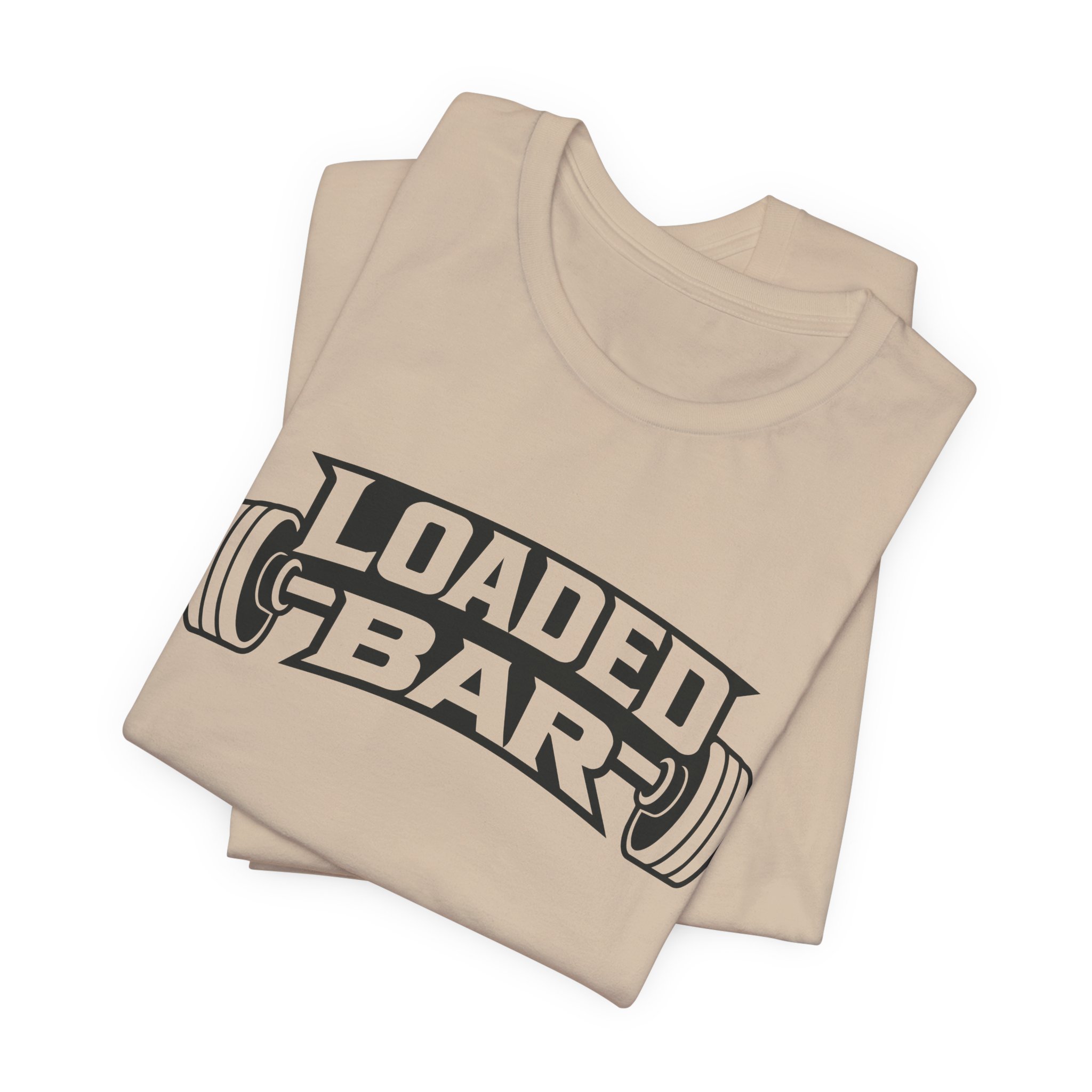 Loaded Bar barbell graphic Tee | Fitness weightlifting gym shirt - Image 7