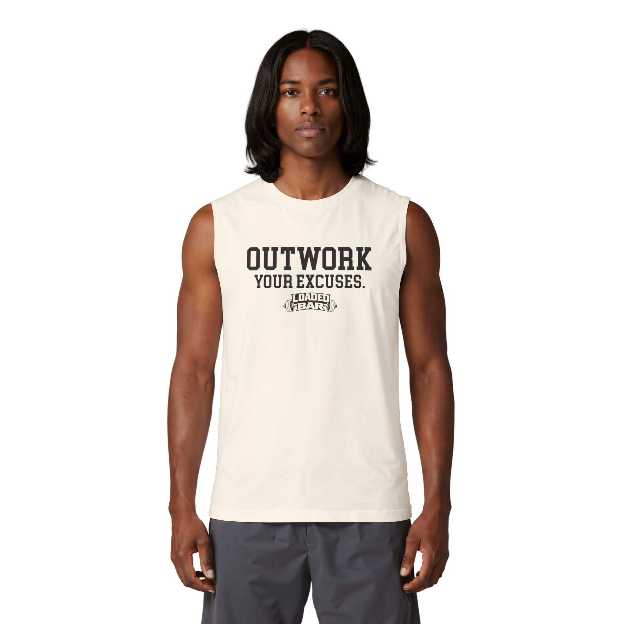 Outwork Your Excuses Muscle Tank | Motivational Gym Tank - Image 7