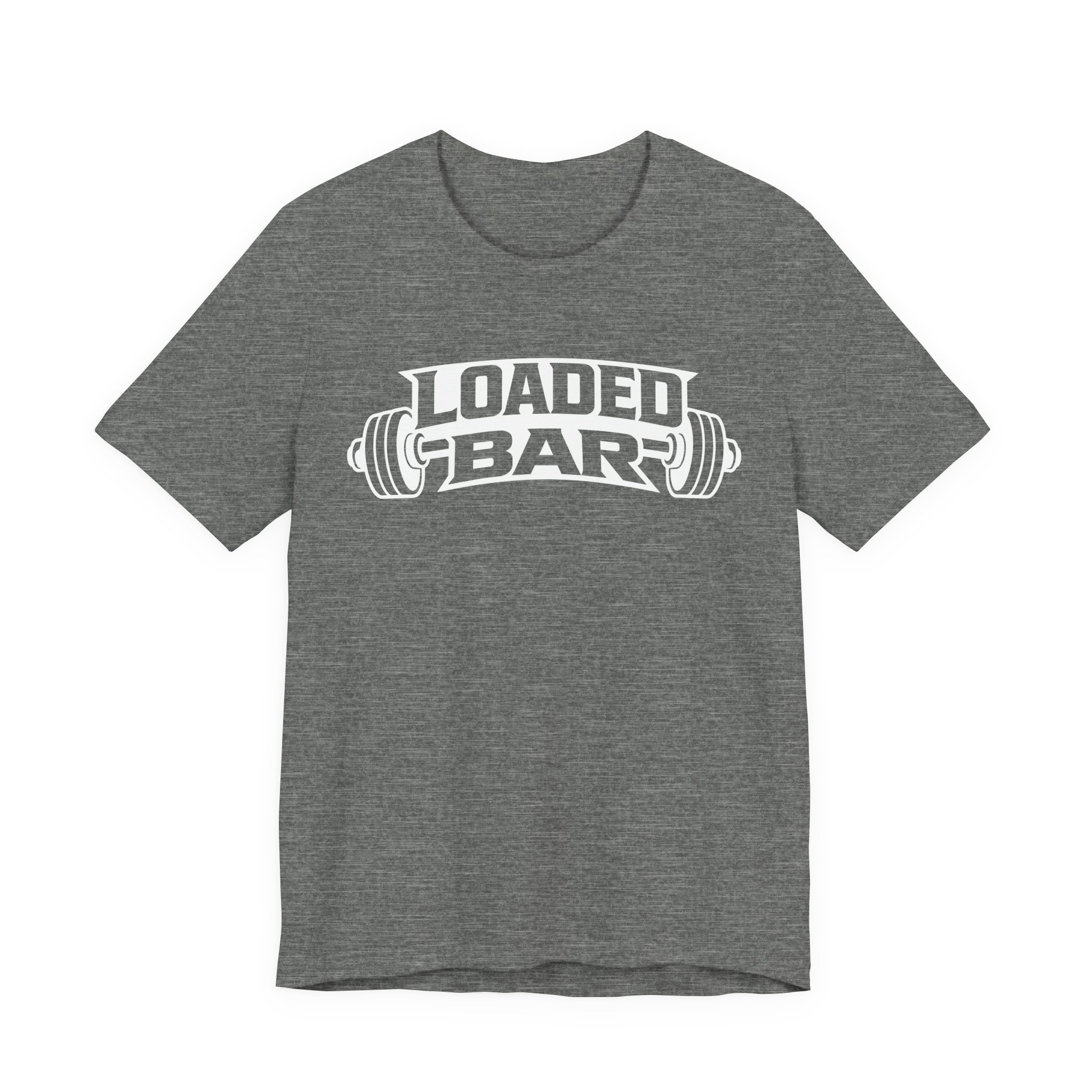 Loaded Bar barbell graphic Tee | Fitness weightlifting gym shirt - Image 10
