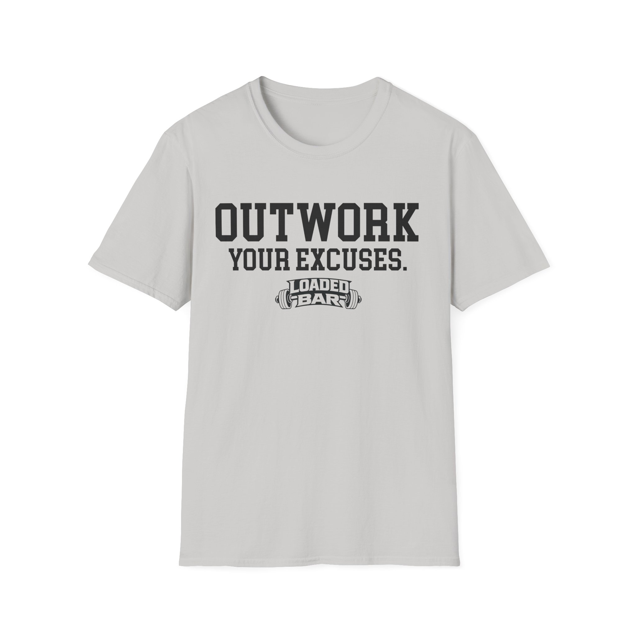 Outwork Your Excuses T-Shirt | Loaded Bar Fitness Tee - Image 11