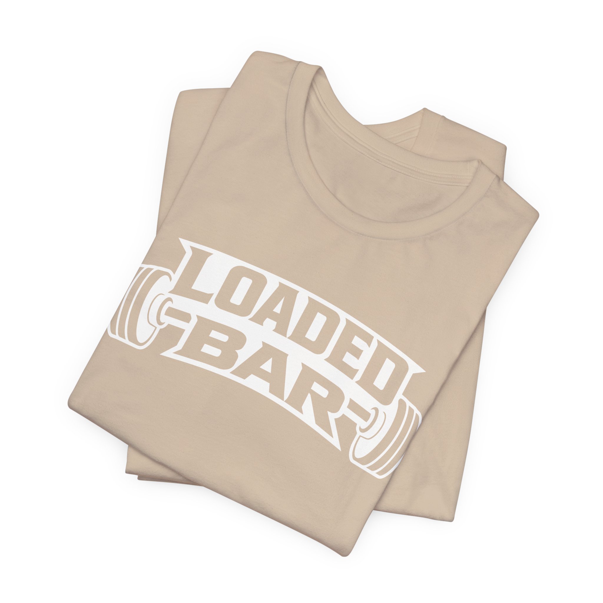 Loaded Bar barbell graphic Tee | Fitness weightlifting gym shirt - Image 8