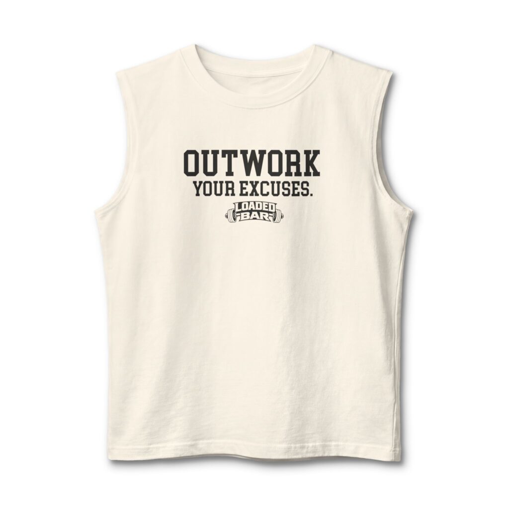 Outwork Your Excuses Muscle Tank | Motivational Gym Tank