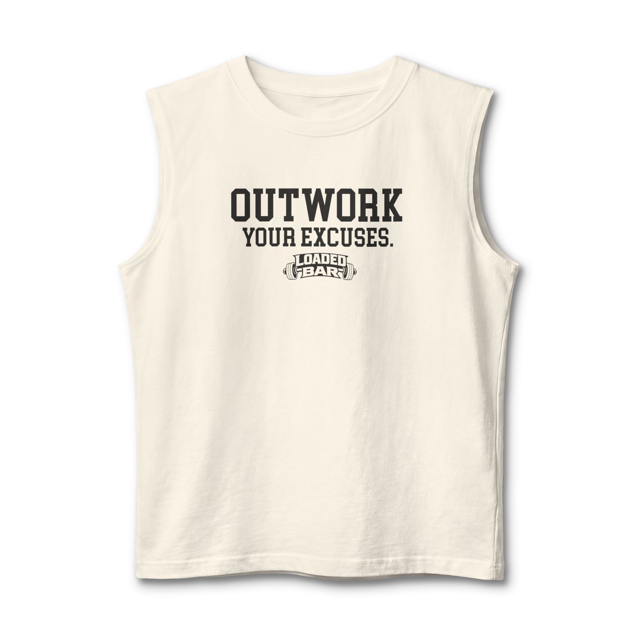 Outwork Your Excuses Muscle Tank | Motivational Gym Tank