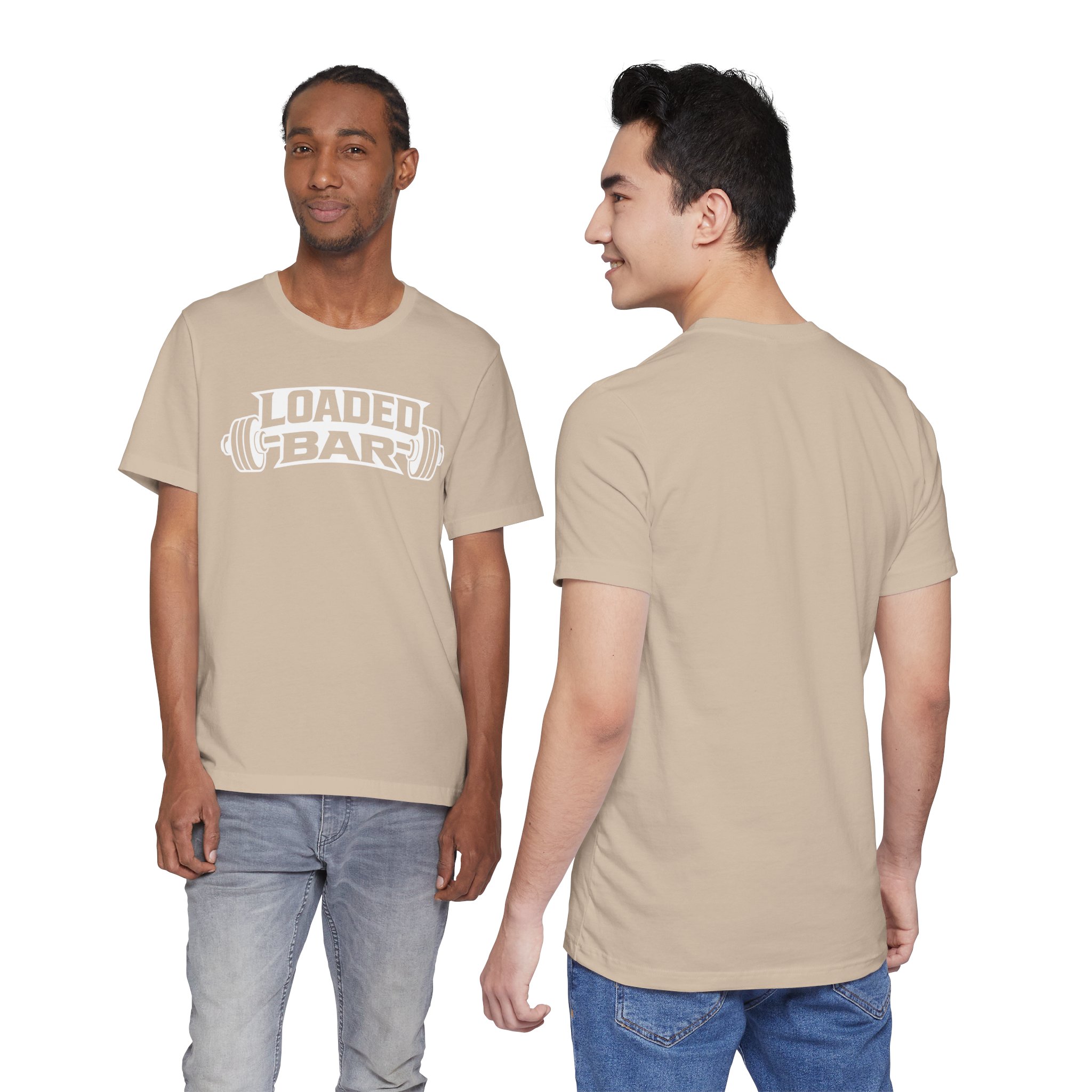 Loaded Bar barbell graphic Tee | Fitness weightlifting gym shirt - Image 9