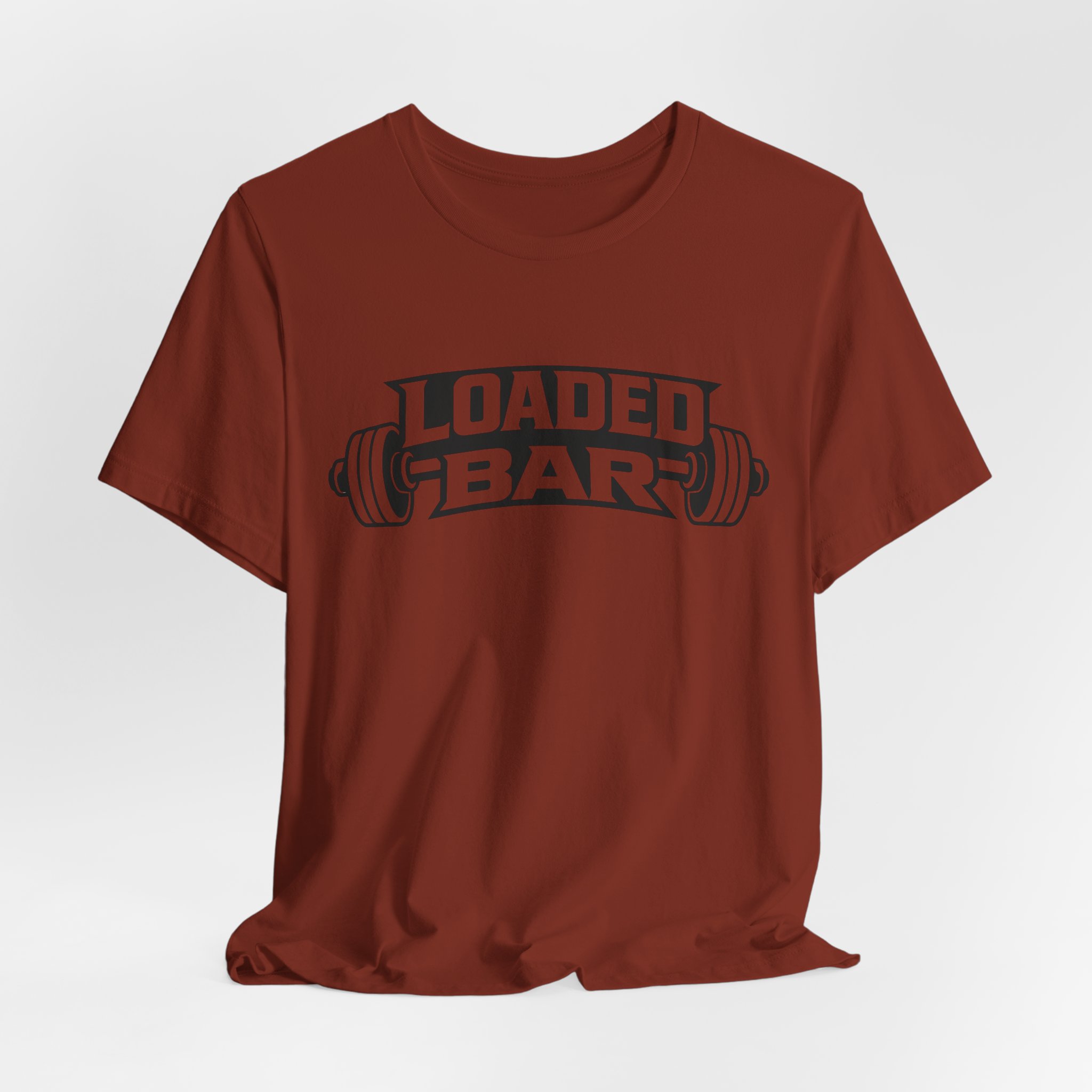 Loaded Bar barbell graphic Tee | Fitness weightlifting gym shirt - Image 14
