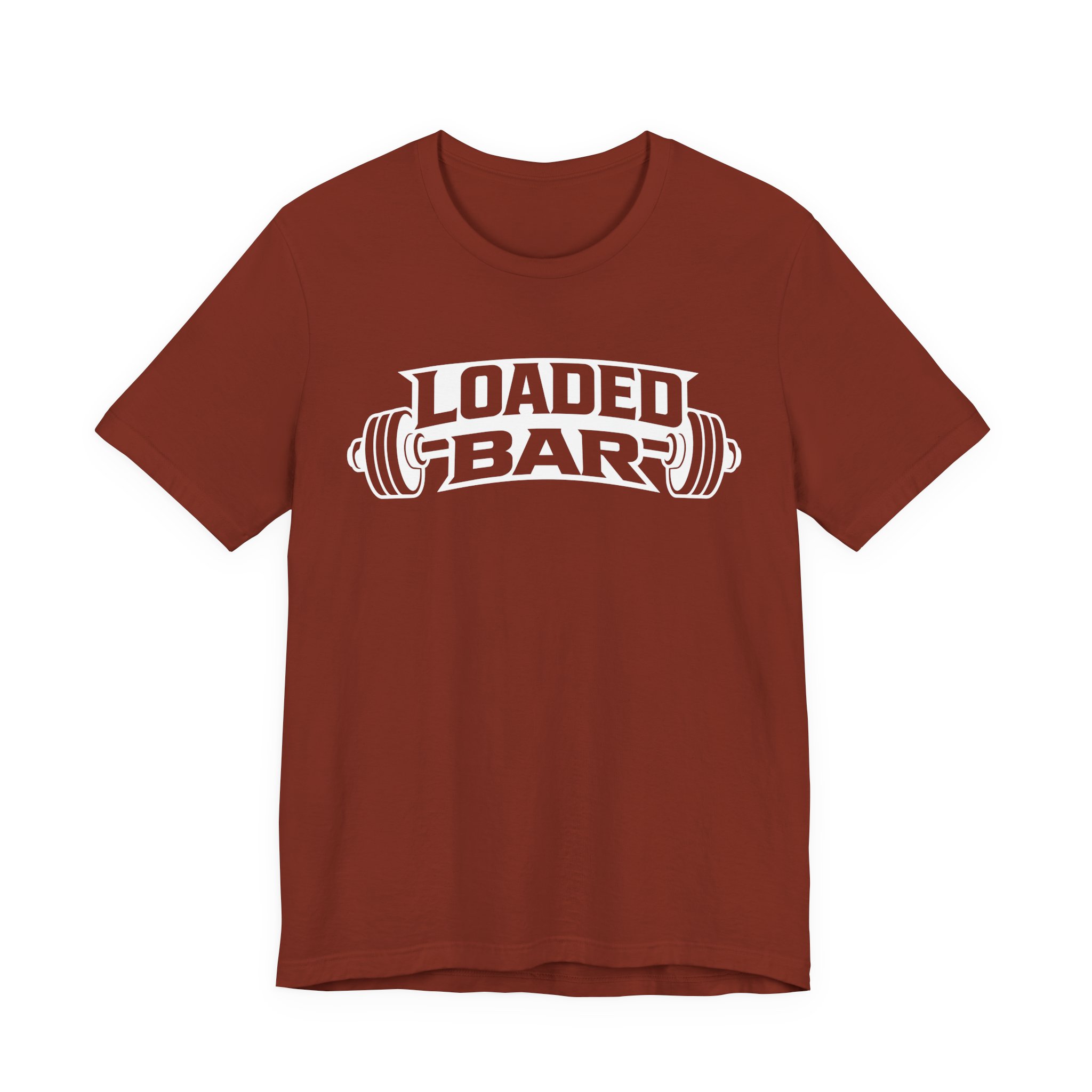 Loaded Bar barbell graphic Tee | Fitness weightlifting gym shirt - Image 13