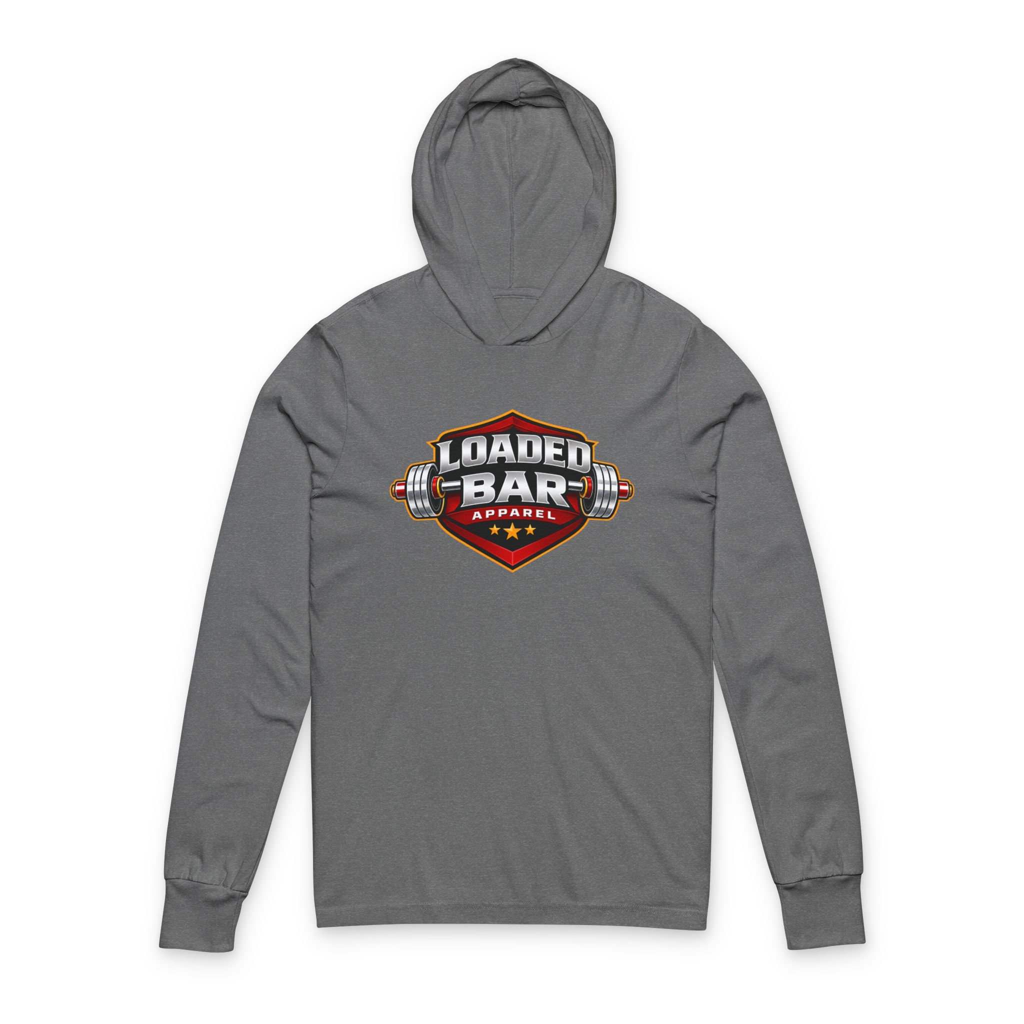 Loaded Bar Apparel Logo Hoodie Tee | Weightlifting Fitness Apparel - Image 7