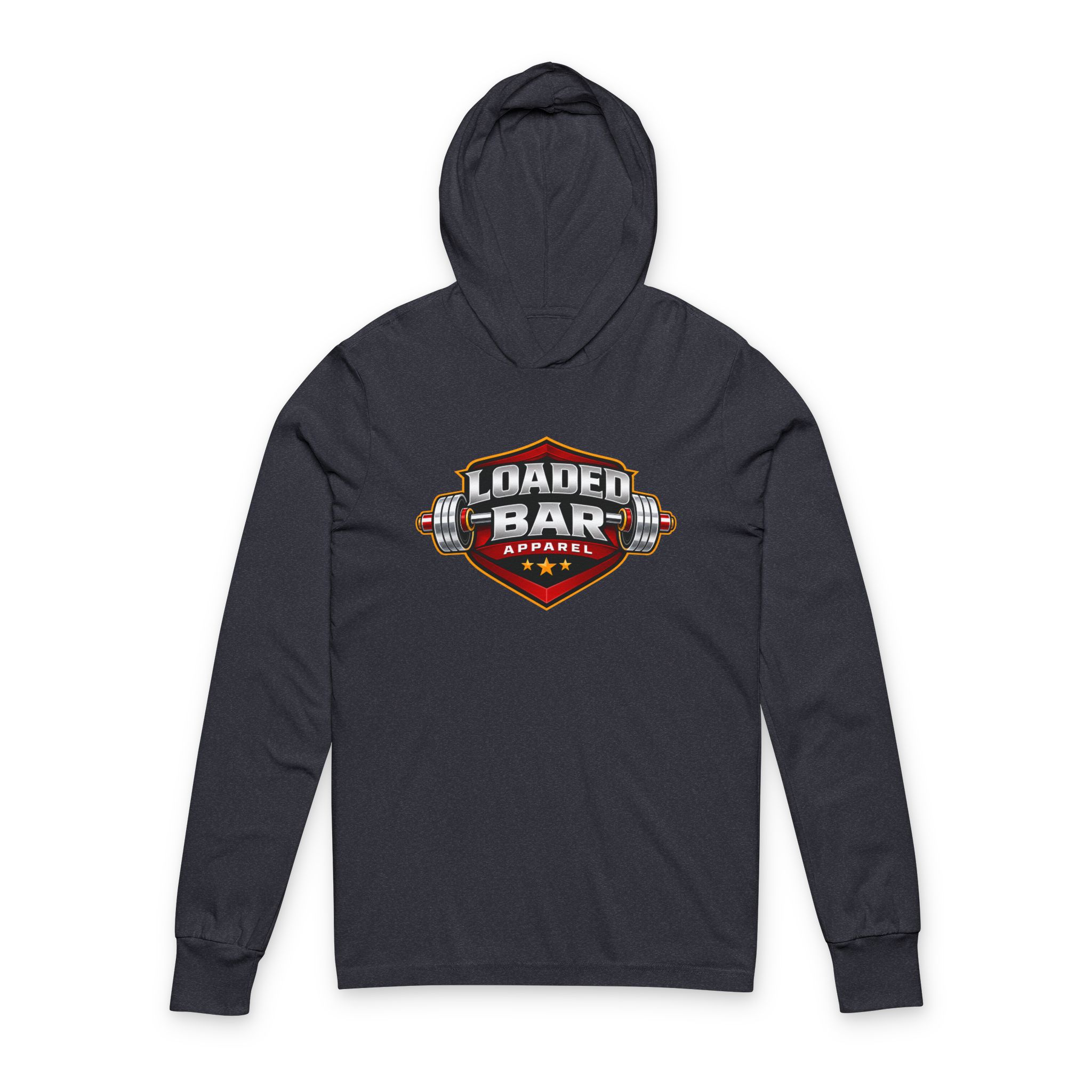 Loaded Bar Apparel Logo Hoodie Tee | Weightlifting Fitness Apparel - Image 11
