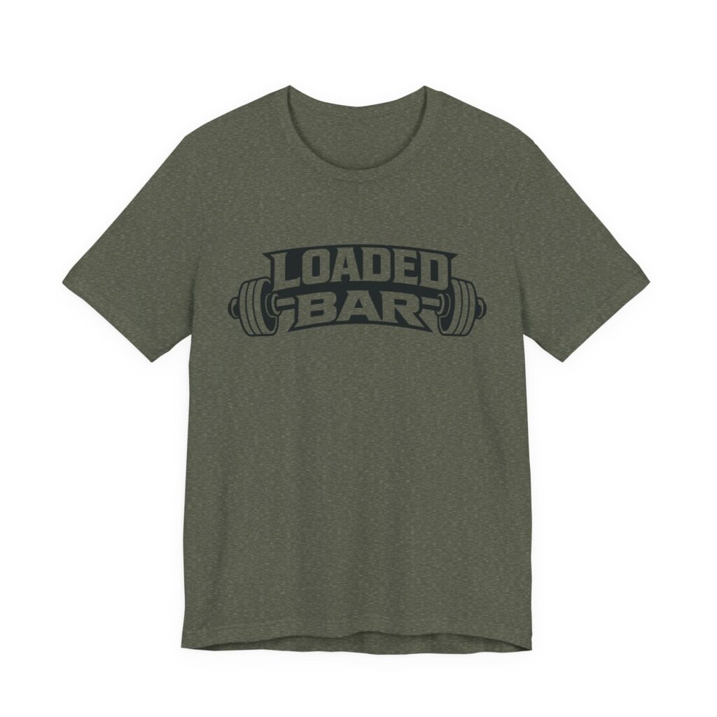 Loaded Bar barbell graphic Tee | Fitness weightlifting gym shirt