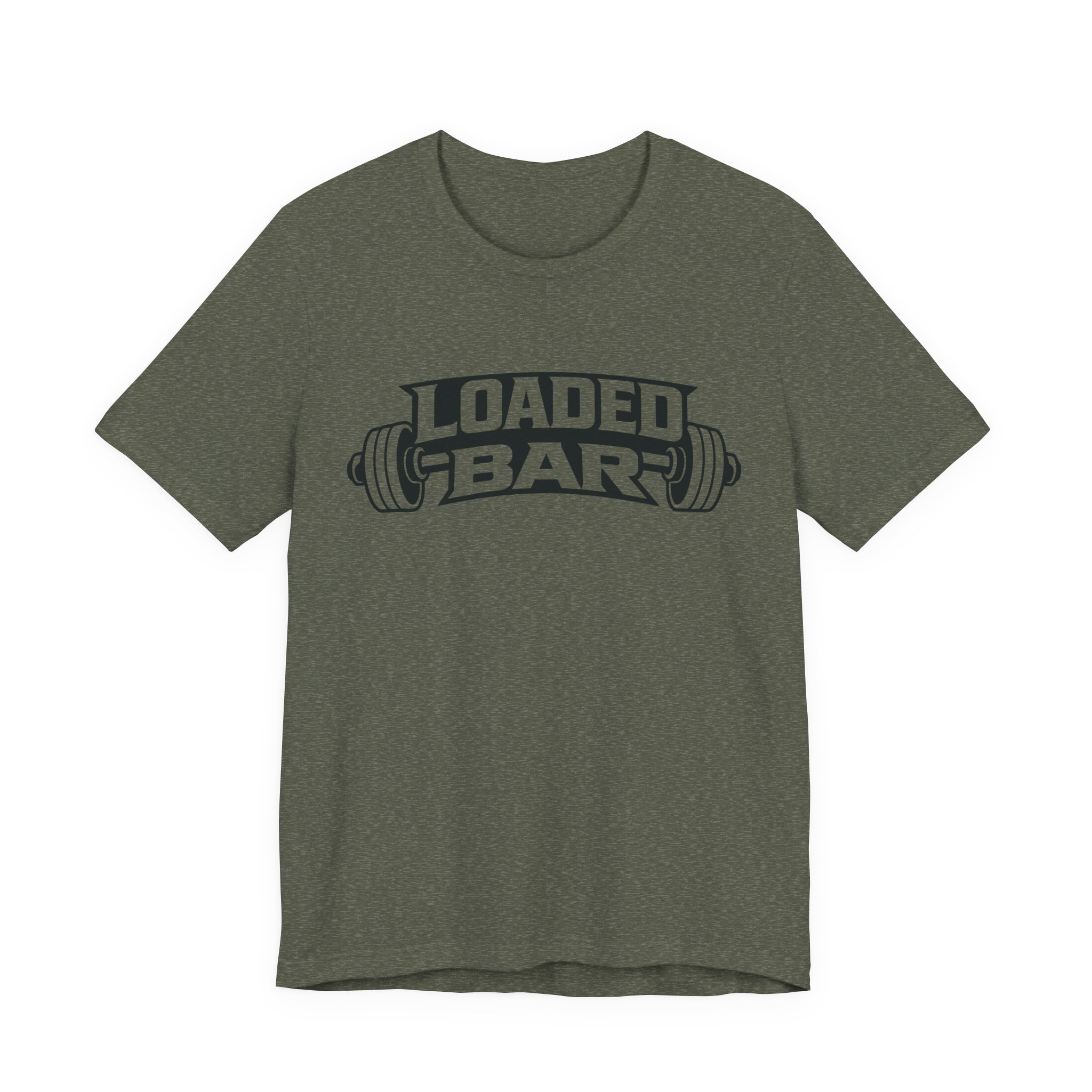 Loaded Bar barbell graphic Tee | Fitness weightlifting gym shirt