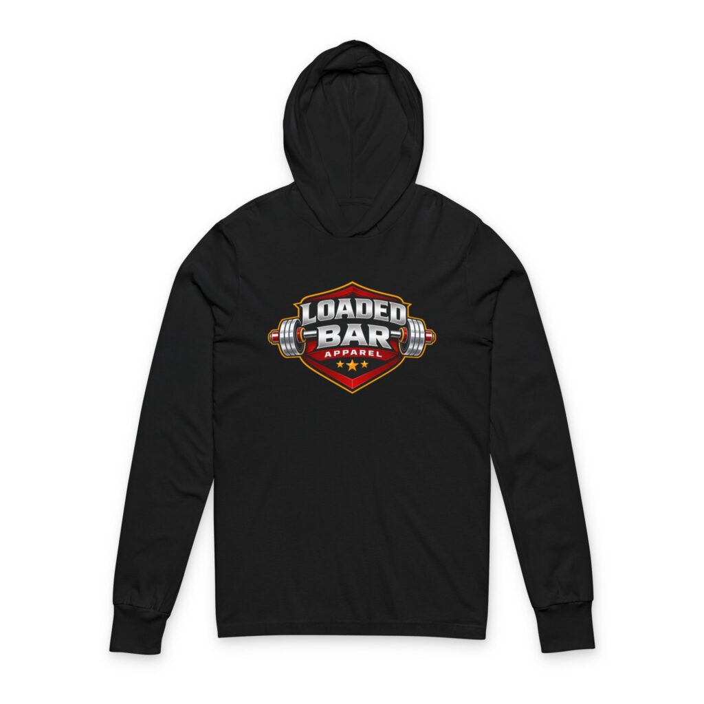Loaded Bar Apparel Logo Hoodie Tee | Weightlifting Fitness Apparel